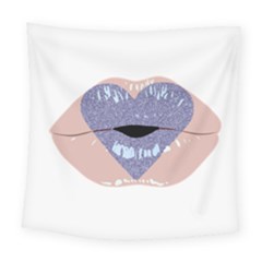 Lips -18 Square Tapestry (large)