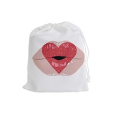 Lips -16 Drawstring Pouch (large) by SychEva