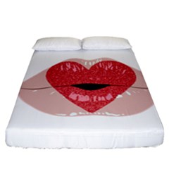 Lips -16 Fitted Sheet (California King Size)