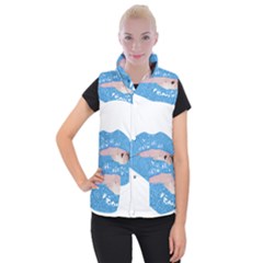 Lips -21 Women s Button Up Vest