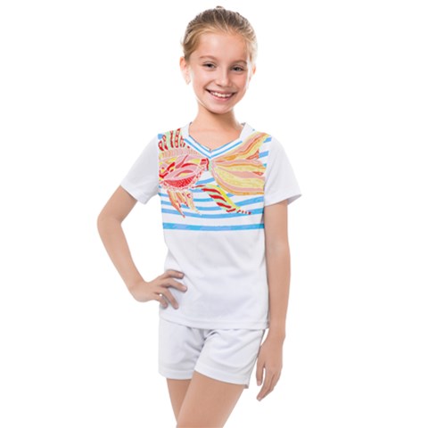 Fishing Lover T- Shirtfish T- Shirt (3) Kids  Mesh T-shirt And Shorts Set by EnriqueJohnson