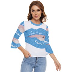 Lips -21 Bell Sleeve Top