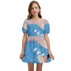 Lips -21 Kids  Short Sleeve Dolly Dress by SychEva