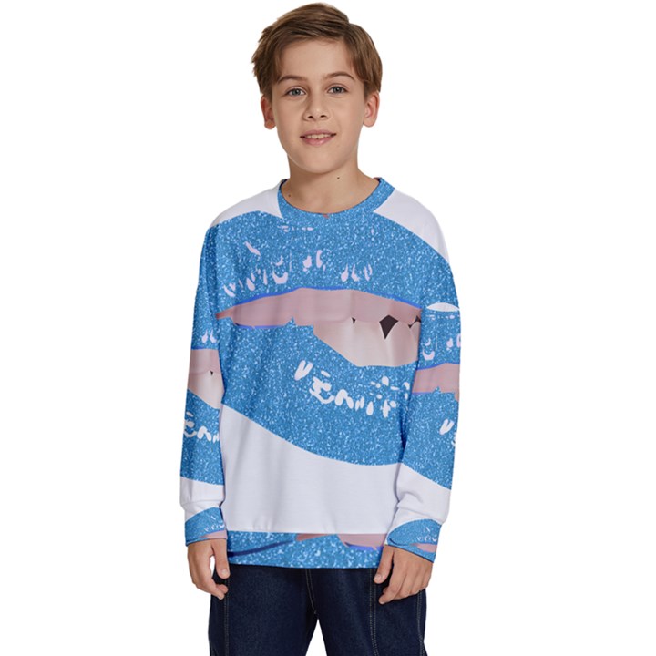 Lips -21 Kids  Crewneck Sweatshirt