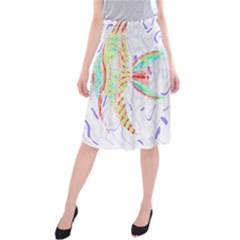 Fishing Lover T- Shirtfish T- Shirt (5) Midi Beach Skirt