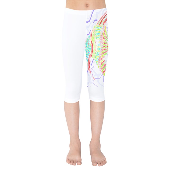 Fishing Lover T- Shirtfish T- Shirt (5) Kids  Capri Leggings 