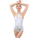 Fishing Lover T- Shirtfish T- Shirt (5) Cross Front Low Back Swimsuit View1