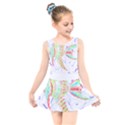 Fishing Lover T- Shirtfish T- Shirt (5) Kids  Skater Dress Swimsuit View1