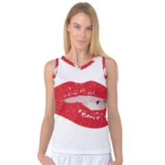 Lips -25 Women s Basketball Tank Top by SychEva