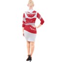 Lips -25 Quarter Sleeve Hood Bodycon Dress View2