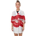 Lips -25 Half Sleeve Chiffon Kimono View1