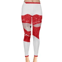 Lips -25 Inside Out Leggings by SychEva