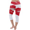 Lips -25 Lightweight Velour Capri Yoga Leggings View4