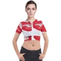 Lips -25 Short Sleeve Cropped Jacket View1