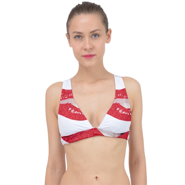 Lips -25 Classic Banded Bikini Top