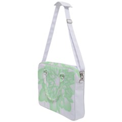 Floral Pattern T- Shirt Beautiful And Artistic Light Green Flower T- Shirt Cross Body Office Bag by EnriqueJohnson