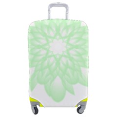 Floral Pattern T- Shirt Beautiful And Artistic Light Green Flower T- Shirt Luggage Cover (medium) by EnriqueJohnson