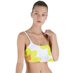 Floral Pattern T- Shirt Yellow Flowers T- Shirt Layered Top Bikini Top  by EnriqueJohnson