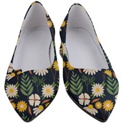 Flower Grey Pattern Floral Women s Block Heels  by Dutashop