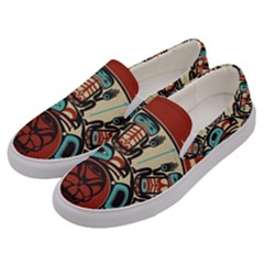 Skull Grateful Dead Phone Gratefuldead Men s Canvas Slip Ons by Sarkoni