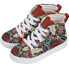 Skull Grateful Dead Phone Gratefuldead Kids  Hi-top Skate Sneakers by Sarkoni