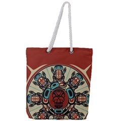 Skull Grateful Dead Phone Gratefuldead Full Print Rope Handle Tote (large) by Sarkoni