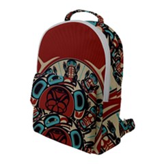 Skull Grateful Dead Phone Gratefuldead Flap Pocket Backpack (large) by Sarkoni