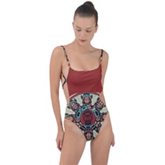 Skull Grateful Dead Phone Gratefuldead Tie Strap One Piece Swimsuit by Sarkoni