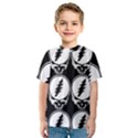 Black And White Deadhead Grateful Dead Steal Your Face Pattern Kids  Sport Mesh T-Shirt View1