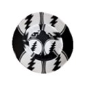 Black And White Deadhead Grateful Dead Steal Your Face Pattern Inside Out Bucket Hat (Kids) View3