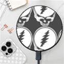 Black And White Deadhead Grateful Dead Steal Your Face Pattern Wireless Fast Charger(Black) View1