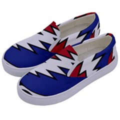 Grateful Dead Kids  Canvas Slip Ons by Sarkoni