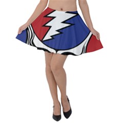 Grateful Dead Velvet Skater Skirt by Sarkoni