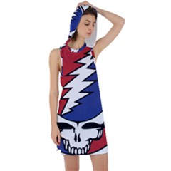 Grateful Dead Racer Back Hoodie Dress by Sarkoni