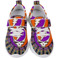 Gratefuldead Grateful Dead Pattern Kids  Velcro Strap Shoes by Sarkoni