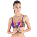 Gratefuldead Grateful Dead Pattern Tie Up Cut Bikini Top View1