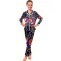 Gratefuldead Grateful Dead Pattern Kids  Satin Long Sleeve Pajamas Set View1