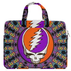 Gratefuldead Grateful Dead Pattern Macbook Pro 16  Double Pocket Laptop Bag  by Sarkoni