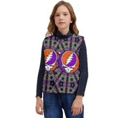 Gratefuldead Grateful Dead Pattern Kid s Button Up Puffer Vest	 by Sarkoni