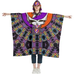 Gratefuldead Grateful Dead Pattern Women s Hooded Rain Ponchos by Sarkoni