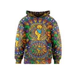 Grateful Dead Pattern Kids  Pullover Hoodie by Sarkoni