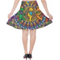 Grateful Dead Pattern Velvet High Waist Skirt View2