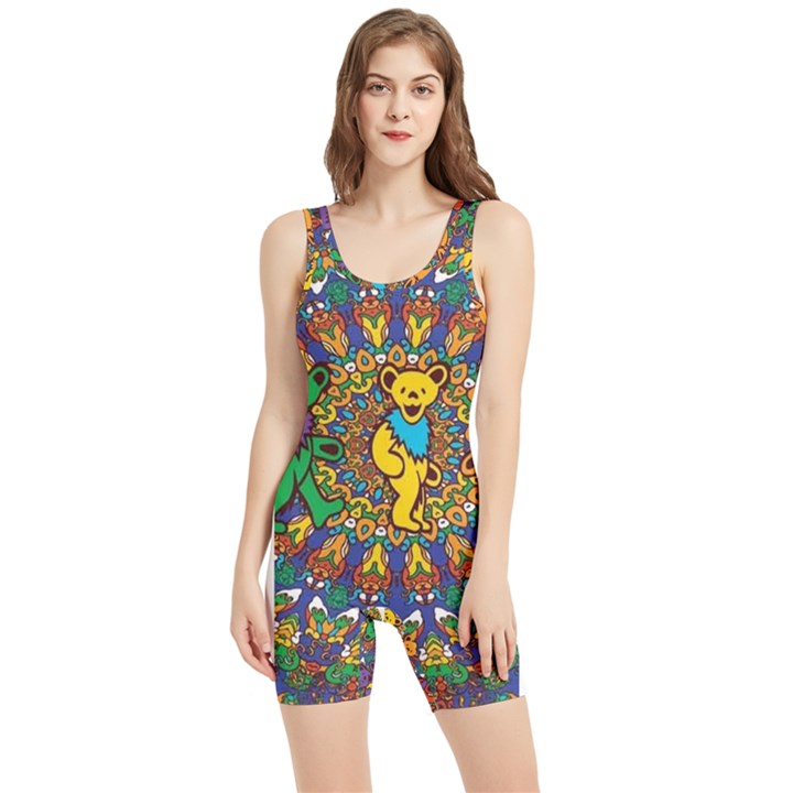 Grateful Dead Pattern Women s Wrestling Singlet