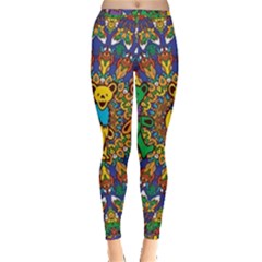 Grateful Dead Pattern Inside Out Leggings by Sarkoni