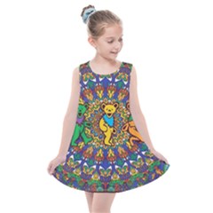 Grateful Dead Pattern Kids  Summer Dress