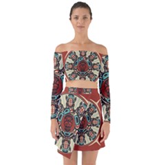 Grateful-dead-pacific-northwest-cover Off Shoulder Top With Skirt Set by Sarkoni