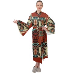 Grateful-dead-pacific-northwest-cover Maxi Velvet Kimono by Sarkoni