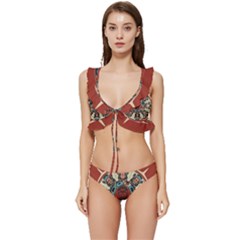 Grateful-dead-pacific-northwest-cover Low Cut Ruffle Edge Bikini Set by Sarkoni