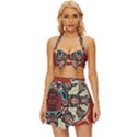 Grateful-dead-pacific-northwest-cover Vintage Style Bikini Top and Skirt Set  View1