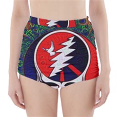 Grateful Dead - High-waisted Bikini Bottoms by Sarkoni